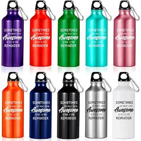 Sabary 10 Pcs Employee Appreciation Gifts Thank You Water Bottle Staff Coworker Gifts Teacher Nurse Lightweight Reusable Leak Proof Sports Water Bottle(20 oz)