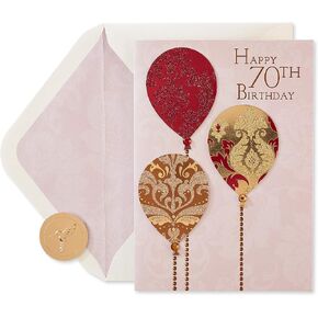 Papyrus 70th Birthday Card (Wonderful Milestone)