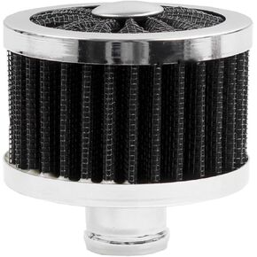 MUGE RACING 23mm Car Air Filter Universal Cold Air Intake Filter High Flow Vent Valve Cover Breather Filter (Red)