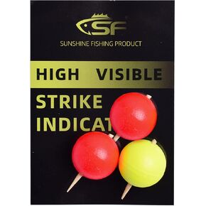 SF Foam Strike Indicators Bobbers Fly Fishing with Wooden Tooth Pick Floating Foam Fishing Tackle Accessories
