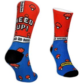 Funny Sport Socks for Crossfit, Running, Cycling, Gym, MTB - Colorful Long Socks for Men Women.