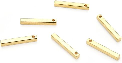 50pcs Adabele Raw Brass 15mm Vertical Bar Drop Jewelry Earring Findings Geometric Component No Plated/Coated for Jewelry Craft Making CX-E9 in Saudi Arabia
