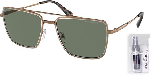 Michael Kors MK1154 Square Sunglasses for Men + BUNDLE With Deisgner iWear Complimentary Eyewear Kit in Saudi Arabia