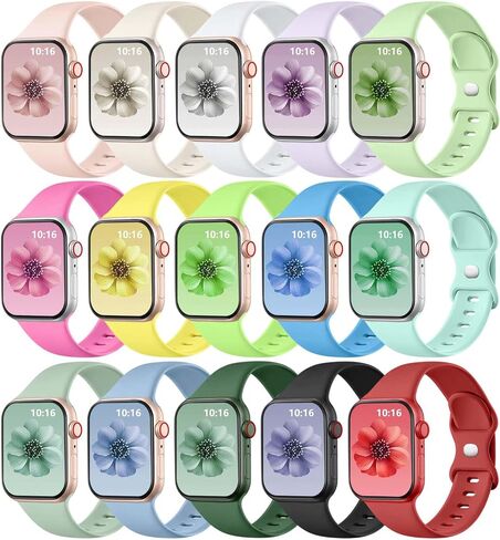 GEAK 15Pack Compatible with Apple Watch Bands for Women 38mm 40mm 41mm 42mm in Saudi Arabia