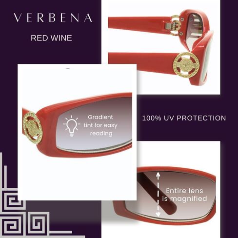 proSPORT Full Lens Reading Sunglass Tinted Readers Women Small Gold or Silver Lion Crest Medusa Emblem Logo NOT BIFOCAL in Kuwait