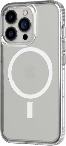 Tech21 Evo Clear (MagSafe) لهاتف iPhone 13 Mini - حافظة هاتف MagSafe شفافة مع حماية متعددة من السقوط بطول 12 قدمًا in Saudi Arabia