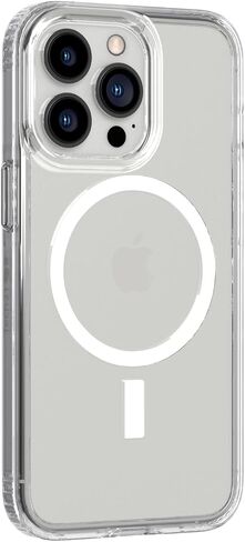 Tech21 Evo Clear (MagSafe) لهاتف iPhone 13 Mini - حافظة هاتف MagSafe شفافة مع حماية متعددة من السقوط بطول 12 قدمًا in Saudi Arabia