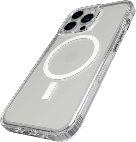 Tech21 Evo Clear (MagSafe) لهاتف iPhone 13 Mini - حافظة هاتف MagSafe شفافة مع حماية متعددة من السقوط بطول 12 قدمًا in Saudi Arabia