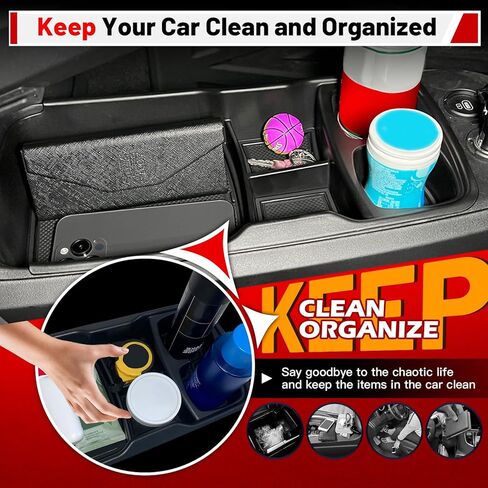 صينية تنظيم وحدة التحكم المركزية متوافقة مع Kia EV6 2022-2024، ملحقات داخلية لصندوق تخزين مسند الذراع السفلي، عبوة من قطعة واحدة in Kuwait