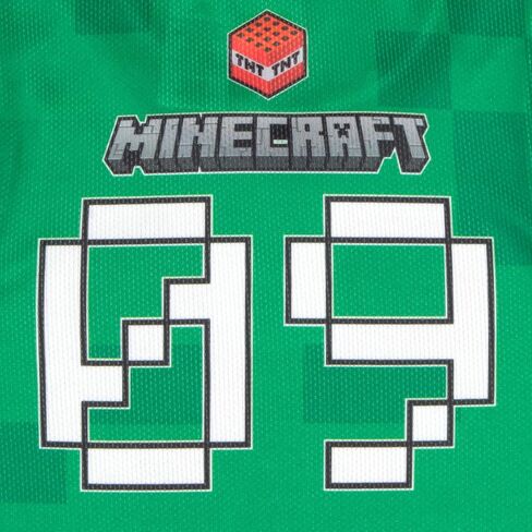 قميص وسروال قصير لكرة السلة للأولاد من Minecraft Creeper، طقم ملابس مكون من قطعتين للأطفال in Kuwait
