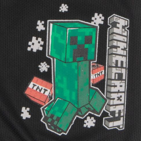 قميص وسروال قصير لكرة السلة للأولاد من Minecraft Creeper، طقم ملابس مكون من قطعتين للأطفال in Kuwait