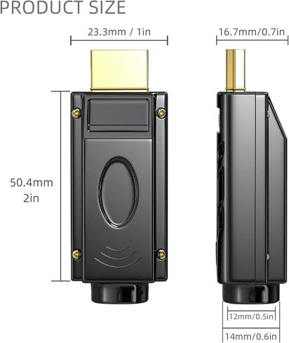 WQAPVHBG HDMI رأس برغي طرفي معدني محول شل، HDMI ذكر وحدة لحام التوصيل صندوق وصلات HD كابل موصل إشارة وحدة 1 قطعة in Kuwait