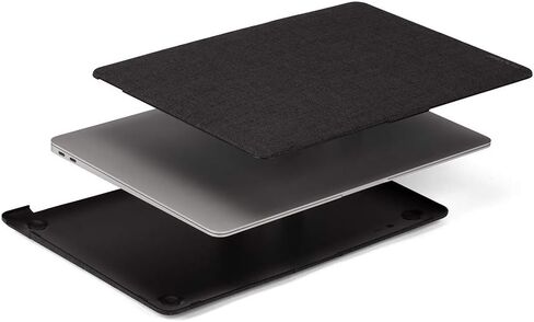 Incase Textured Hardshell in Woolenex - MacBook Air 13 Inch Case - Form-Fitting Laptop Case & Computer Cover for 13-inch MacBook Air with Retina Display (2020) (12 x 8.4 x .7 in) - Graphite in Saudi Arabia