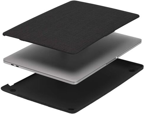 Incase Textured Hardshell in Woolenex - MacBook Air 13 Inch Case - Form-Fitting Laptop Case & Computer Cover for 13-inch MacBook Air with Retina Display (2020) (12 x 8.4 x .7 in) - Graphite in Saudi Arabia