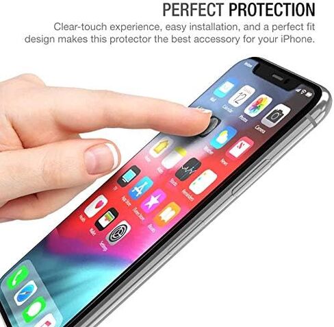 XDesign Glass Screen Protector Designed for iPhone 11 Pro and iPhone XS/iPhone X (3Pack) 5.8-Inch Tempered Glass with Touch Accurate/Impact Absorb+Easy Installation Tray [Fit with Most Cases]- 3 Pack in Kuwait