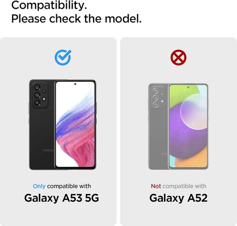 واقي شاشة زجاجي مقوى من Spigen [GlasTR AlignMaster] مصمم لهاتف Galaxy A53 5G - عبوتان in Kuwait
