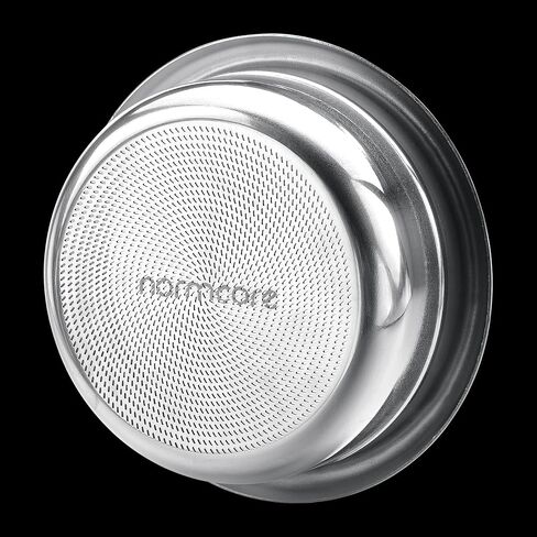 فلتر القهوة بسلة Portafilter مقاس 58 مم من Normcore - سلة فلتر Portafilter بدون قاع سعة 18 جرام - تناسب قهوة 18 جرامًا لآلات الإسبريسو مقاس 58 مم - 304 من الفولاذ المقاوم للصدأ in Kuwait