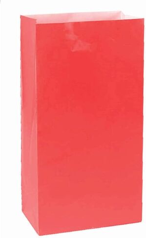 أكياس ورقية كبيرة معبأة من Yellow Sunshine - 25.4 سم × 13.97 سم (عبوة من 12 قطعة) - مثالية للهدايا والحفلات والمناسبات الخاصة in Saudi Arabia
