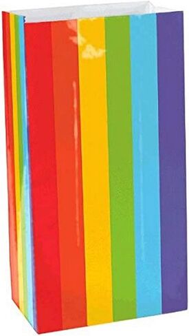 Amscan Packaged Paper Bags | Apple Red | Party Accessory in Saudi Arabia
