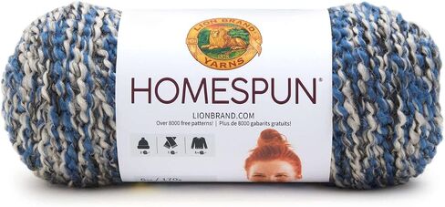 Lion Brand Yarn - Homespun - 3 Pack with Pattern Cards in Color (Beachside Stripes) in Saudi Arabia