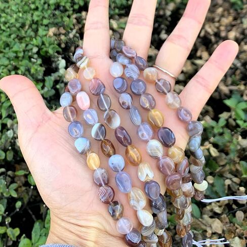 1 Strand Adabele Natural Amazonite Amazonstone Gemstone Loose Beads 8mm to 12mm Free Form Oval Tumbled Pebble Gem Stone Spacer 15 inch for Jewelry Making GZ12-6 in Saudi Arabia