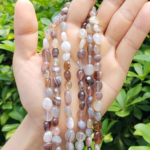 1 Strand Adabele Natural Amazonite Amazonstone Gemstone Loose Beads 8mm to 12mm Free Form Oval Tumbled Pebble Gem Stone Spacer 15 inch for Jewelry Making GZ12-6 in Saudi Arabia