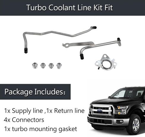926-187 Driver Side Turbo Coolant Line Kit Fit For 2015-2017 Ford Expedition, 2011-2016 Ford F150, 2015-2021 Ford Transit 150/250/350/350HD, 2015-2017 Lincoln Navigator. in Saudi Arabia