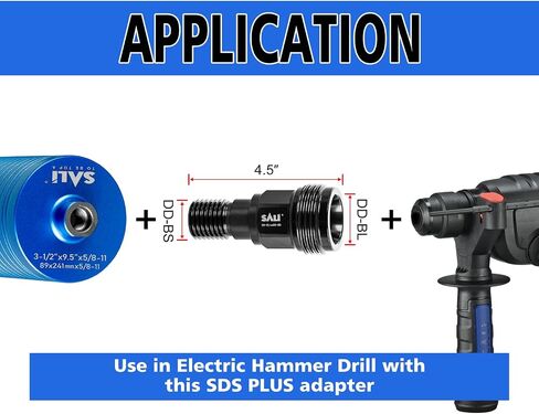 SALI Diamond Drill Bit Adapter DD-BI,core drill bits Adapter for Saw Threaded Diamond Hole Diamond Core Drill in Saudi Arabia