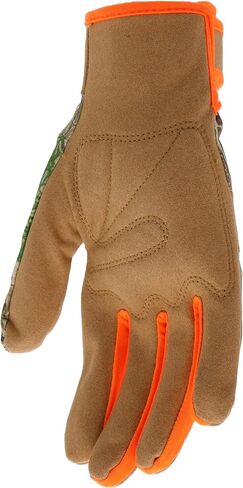 Boss Youth Utility High Visibility Realtree Synthetic Leather Safety Gloves, Camouflage Design, Knuckle Padding, Hook and Loop Closure, Youth Size, (BRE52191-YL) in Saudi Arabia