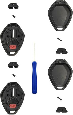 Remote Car Key Fob Cover Case Replacement fit for Mitsubishi Eclipse Endeavor Galant Lancer Outlander Keyless Entry Key Fob Shell (3 Button 1 Pcs) in Saudi Arabia