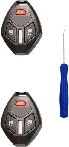 Remote Car Key Fob Cover Case Replacement fit for Mitsubishi Eclipse Endeavor Galant Lancer Outlander Keyless Entry Key Fob Shell (3 Button 1 Pcs) in Saudi Arabia
