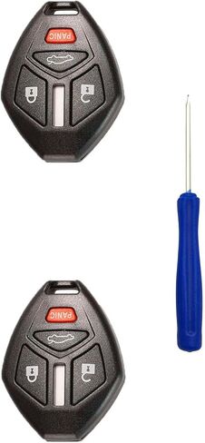 Remote Car Key Fob Cover Case Replacement fit for Mitsubishi Eclipse Endeavor Galant Lancer Outlander Keyless Entry Key Fob Shell (3 Button 1 Pcs) in Saudi Arabia