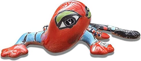 Mexican Talavera Pottery Gecko Wall Mount - Hand Painted - Handmade Ceramic Garden (9 x 8) in Saudi Arabia