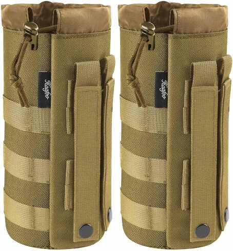 Molle Water Bottle Holder, Upgraded 1000D Nylon Tactical Molle Water Bottle Pouch, Sports Water Bottle Bag Bottom Mesh Lining Hydration Carrier for Camping, Climbing, Hiking and Travelling in Saudi Arabia
