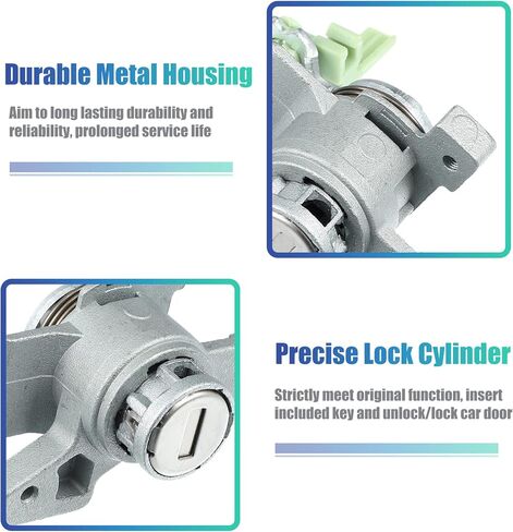 X AUTOHAUX 1 Set Door Lock Cylinder Set Kit with 2 Keys for Honda Odyssey 2005 2006 2007 2008 2009 2010 LH Front Left Driver Side Door Lock Set Tumbler with Key 72185-SHJ-A01 72185SHJA01 in Saudi Arabia