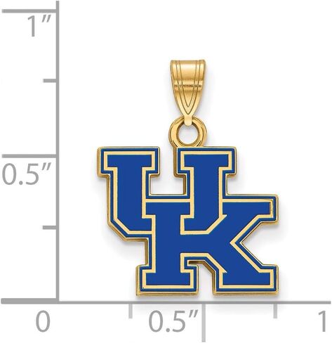 Kentucky Small (1/2 Inch) Enamel Pendant (Gold Plated) in Saudi Arabia