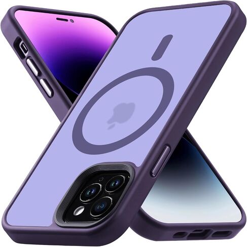 Yriklso for iPhone 12 Pro Max Phone Case, Shockproof for Phone 12 Pro Max Case, Military Grade Drop Protection, Protective Hard Back Slim Translucent Case for iPhone 12Pro Max 6.7'', Frosted Black in Kuwait