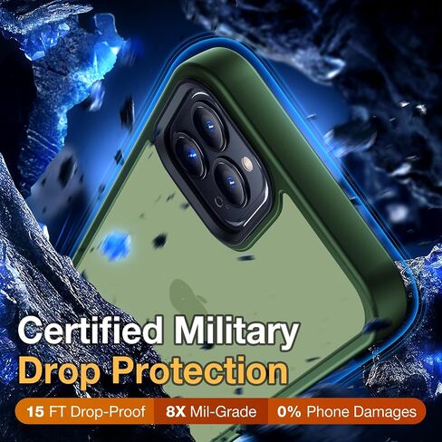 حافظة هاتف Yriklso لهاتف iPhone 12 Pro Max، مقاومة للصدمات لهاتف iPhone 12 Pro Max، حماية من السقوط من الدرجة العسكرية، حافظة شفافة وخلفية صلبة لهاتف iPhone 12Pro Max 6.7 بوصة، أسود بلوري in Saudi Arabia