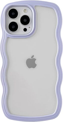 إطار مموج لطيف ومموج ناعم ومقاوم للصدمات ومتوافق مع حافظة iPhone (وردي، iPhone 13) in Kuwait
