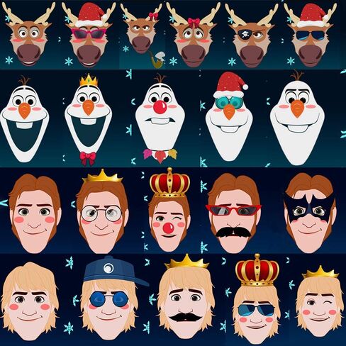 36 قطعة من ورقة الملصقات، حزم ملصقات للأطفال، ملصقات الأميرة للأطفال، اصنع أوراق ملصقات للوجه، اصنع الملصق الخاص بك، ملصقات ألعاب الحفلات، ملصقات أنشطة DIY للأطفال من سن 4 إلى 8 سنوات in Kuwait