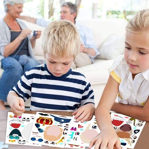 36 قطعة من ورقة الملصقات، حزم ملصقات للأطفال، ملصقات الأميرة للأطفال، اصنع أوراق ملصقات للوجه، اصنع الملصق الخاص بك، ملصقات ألعاب الحفلات، ملصقات أنشطة DIY للأطفال من سن 4 إلى 8 سنوات in Kuwait