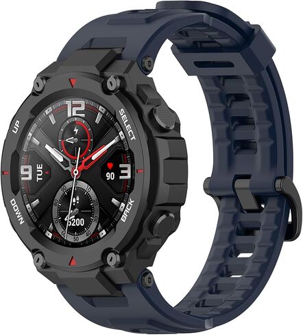 متوافق مع أحزمة ساعة Amazfit T-Rex، أشرطة رياضية بديلة من السيليكون قابلة للتعديل وأساور معصم مناسبة لساعة Amazfit T-Rex وAmazfit T-Rex Pro الذكية in Kuwait