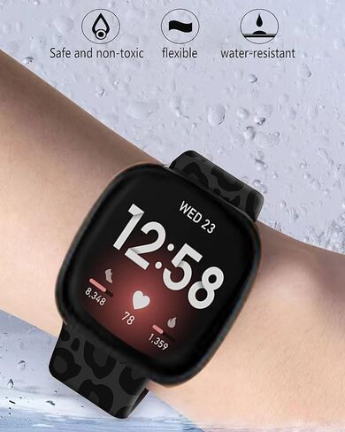 سوار رياضي متوافق مع Versa 4/Versa 3/Sense 2/Sense للنساء والرجال، حزام معصم بديل مرن للساعة الذكية Versa 4/Versa 3/Sense 2 in Kuwait