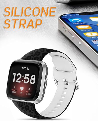 سوار رياضي متوافق مع Versa 4/Versa 3/Sense 2/Sense للنساء والرجال، حزام معصم بديل مرن للساعة الذكية Versa 4/Versa 3/Sense 2 in Kuwait