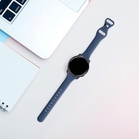 18mm Slim Silicone Watch Bands Compatible with Garmin Venu 3S / Venu 4 41mm/ Vivoactive 4S / Venu 2S / Vivomove 3S/Forerunner 255s/265S, Thin Soft Narrow Sport Wristband Straps for Women Men in Kuwait