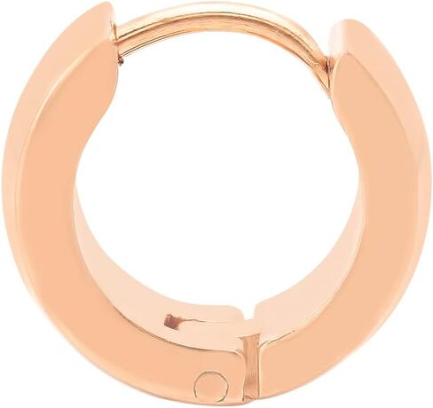 Ladies 18K Gold Plated Stainless Steel Huggies Earrings in Saudi Arabia