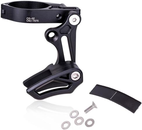 Chain Guide Mountain Bike, 7075 Aluminium Alloy MTB Chain Guide, Strong Bicycle Chain Guard Protector, Mount Chainring Guard Get Adjusted to The Correct Position for Most Bicycle Road Bike BMX Black in Saudi Arabia