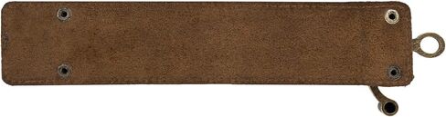 Hide & Drink, Wristband with Vintage Clasp Handmade from Full Grain Leather - Bourbon Brown in Saudi Arabia