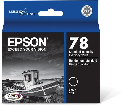 خرطوشة حبر ذات سعة قياسية من Epson T078 Claria Hi-Definition 78, اسود in Saudi Arabia