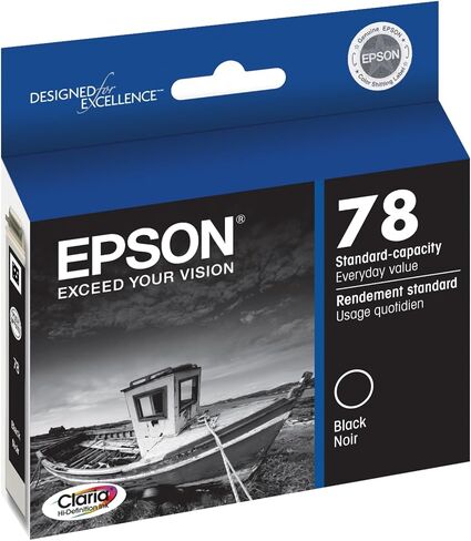 خرطوشة حبر ذات سعة قياسية من Epson T078 Claria Hi-Definition 78, اسود in Saudi Arabia